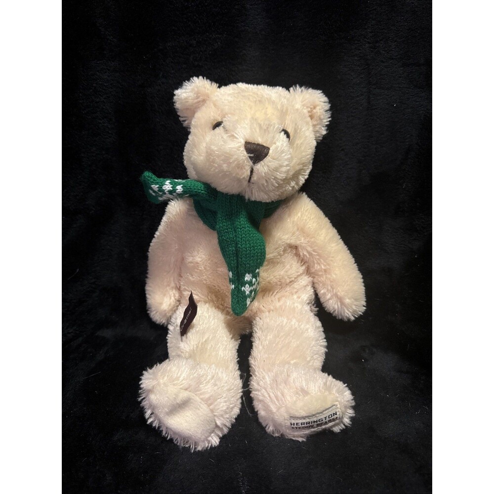 Herrington Teddy Bear With Green Scarf Plush 15"